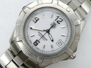 1円◆稼働◆ タグホイヤー WN1111-0 プロフェッショナル ホワイト クオーツ メンズ 腕時計 N70303