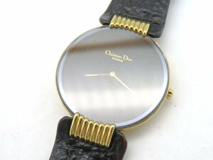 1 иен # Junk # Christian Dior 47.153-2 черный кварц унисекс наручные часы N58206