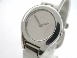 1円◆稼働◆ グッチ 6700L シルバー クオーツ レディース 腕時計 N67601