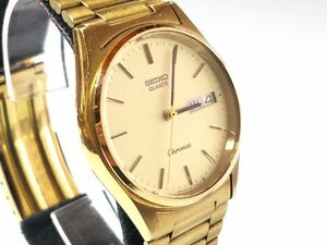 【Kr7☆】SEIKO/セイコー◇Chronos/クロノス/8123-7080/SWJL994◇1986年製♂3針QZ/デイデイト/ゴールド