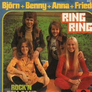 Bjorn+Benny+Anna+Frida 「Ring Ring/ Rock'N Roll Band」ドイツ盤EPレコード ABBA関連