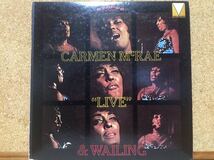 LP★カーメン・マクレエ Carmen Mcrae★ライヴ・アンド・ウェイリングLive & Wailing☆見本盤_画像1