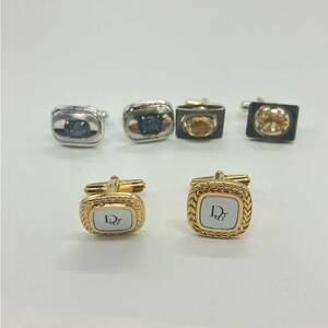 1円〜 5F Christian Dior SUNEAGLE カフスボタン カフス 銀製850 SILVER刻印 まとめて クリスチャンディオール アクセサリー 総重量35g