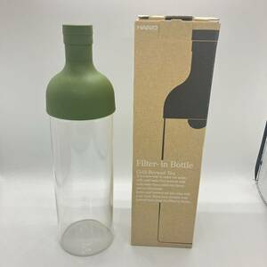 1円〜 5☆ HARIO Filter-in Bottle FIB-75 ハリオ フィルターインボトル 水筒 マイボトル オリーブグリーン 箱付き 実用容量750ml 