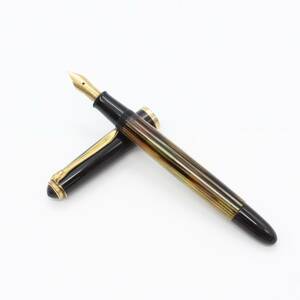 【PELIKAN ペリカン】 400 GERMANY ペン先 14C-585 万年筆 14金 ゴールド ブラック系 筆記未確認 筆記用具 文房具 ブランド小物