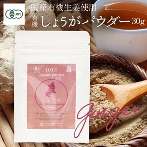 有機生姜パウダー30g 有機生姜(島根県産、九州産)
