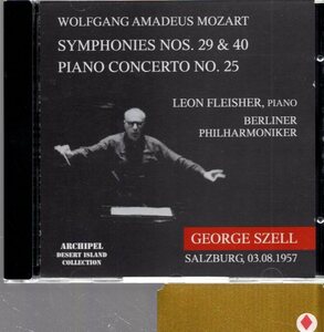 pc101 モーツァルト：交響曲第29番&40番、ピアノ協奏曲第25番/FLEISHER、セル