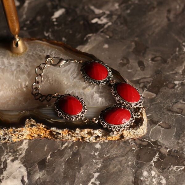 USA VINTAGE COLOR STONE DESIGN BRACELET/アメリカ古着カラーストーンデザインブレスレット