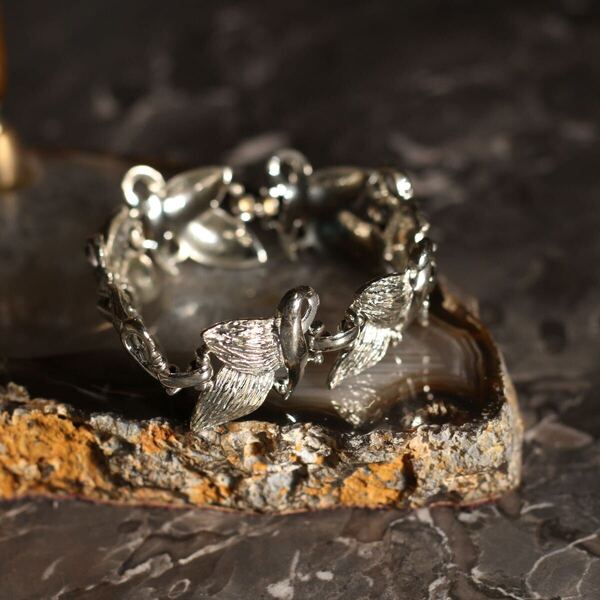 USA VINTAGE LEAF DESIGN METAL BRACELET/アメリカ古着葉っぱデザインメタルブレスレット