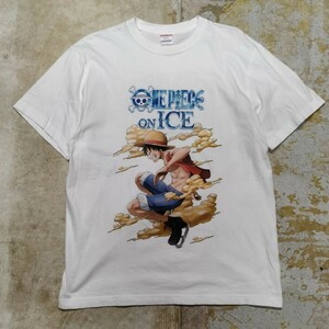 ワンピース オンアイス ONE PIECE on ICE プリントTシャツメンズ Lサイズ新品同様のコンディションです。