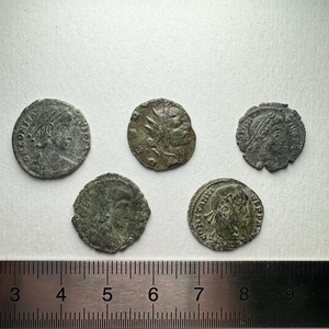 【古代ローマコイン】AE4フォリス クリーニング済 ブロンズコイン 銅貨 フォリス 5枚まとめてロット(BQmdzgTTgD)