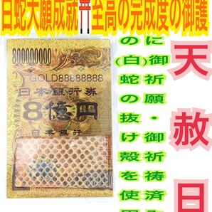左 カードサイズ 白蛇の抜け殻 脱け殻 本革 ヘビ皮 8億円金札 金運全般 億万長者マインド メモリーオイル 強力 白蛇のお守り 財布 28