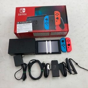 02w01089*1 jpy ~ Nintendo Switch game hard body neon red neon blue operation verification ending [ secondhand goods ]
