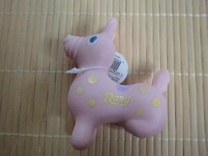 ☆セリア　ロディ　マスコット　おすわり　ピンク①　　Rody　しっぽ傾き☆