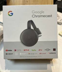 Google Chromecast GA00439-JPg-gru Chromecast third generation unused goods postage all country 520 jpy 