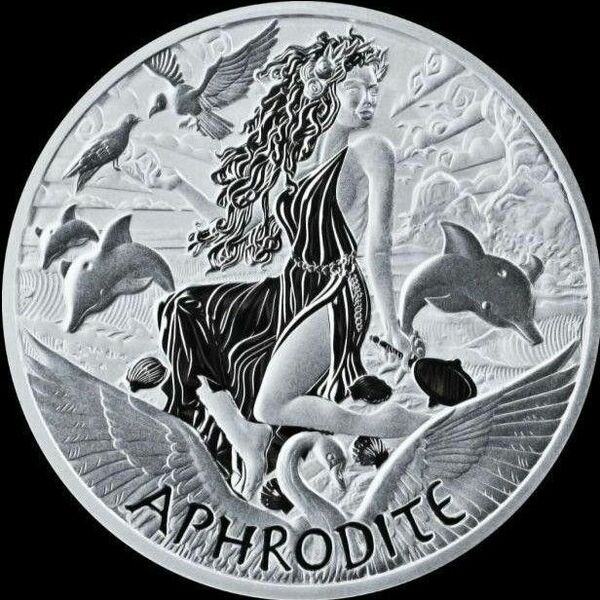 2022年 オリンポスの神々シリーズ 女神 アフロディーテ 1オンス銀貨 純銀