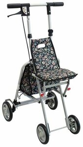  новый товар @ легкий compact коляска для пожилых / маленький цветок черный ( сиденье .. прогулка sinia приспособление для ходьбы . человек машина ручная тележка уход пожилые люди )