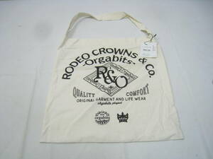 新品 RODEO CROWNS ロデオクラウンズ トートバッグ ワンショルダーバッグ ロゴ 白 ホワイト