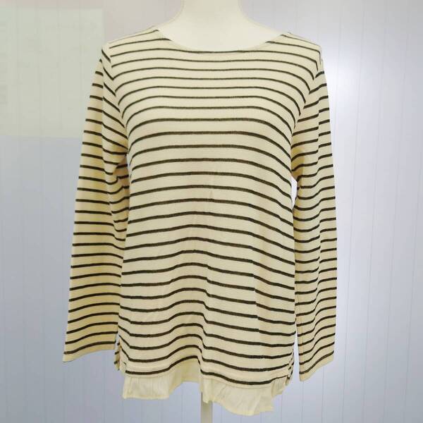 KID BLUE トップス Mサイズ 長袖 綿 ボーダー カットソー キッドブルー 春 秋 冬