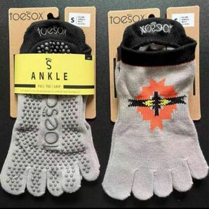 【toesox】トゥソックス 5本指ソックス 滑り止め ヨガ ピラティス バレエ