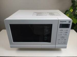 4376-05*1 jpy start!Panasonic/ Panasonic microwave oven microwave oven NE-MS15E7-KW white left opening 2020 year made electrification has confirmed *