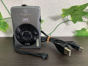 4404-02★通電のみ確認済★Canon/キャノン IXY DIGITAL90 PC1227 DC4.3V デジタル コンパクト カメラ シルバー ※現状品★