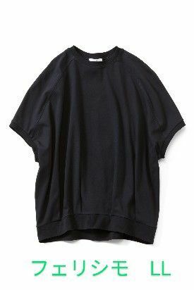 フェリシモ ビッグサイズ コクーンドルマン Tシャツ LL サイズ　ブラック　黒 オークール ドルマン