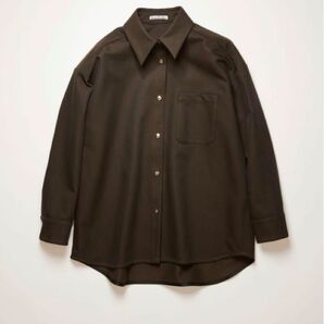 ACNE STUDIOS Twill Shirt Chestnut Brown
