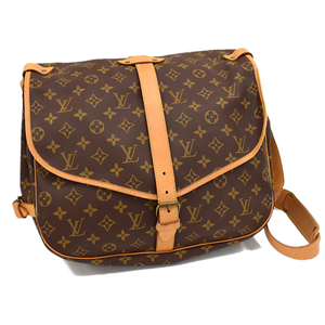 セール ルイヴィトン ソミュール35 ショルダーバッグ M42254 モノグラム ブラウン LOUIS VUITTON Saumur 35