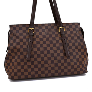 セール ルイヴィトン チェルシー ショルダー トートバッグ N51119 ダミエ エベヌ ブラウン LOUIS VUITTON