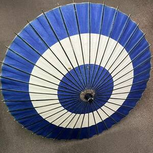 和傘 番傘 紙傘 和装小物 舞踊 日本舞踊 レトロ 当時物 小道具 全長78cm 竹製 (06046E