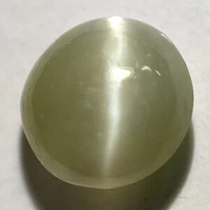 〔天然クリソベリルキャッツアイ0.333ct〕J 約4.09×4.05mm ルース 裸石 宝石 ジュエリー chrysoberyl cats eye 