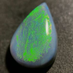 〔天然ブラックオパール1.383ct〕J 10.37×7.13mm ルース 裸石 opal 宝石 ジュエリー jewerly 