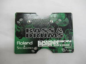 【まずまずの美品 元箱付】Roland サウンド拡張ボード SR-JV80-10 Bass&Drums ローランド