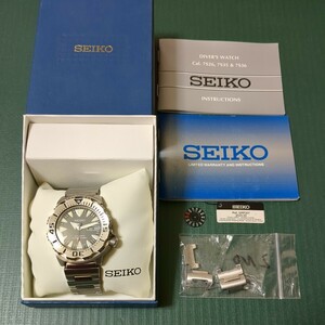 SEIKO　ダイバー　箱付き モンスター　srp307 シャークトゥース　2ndモンスター　4r36-01J0