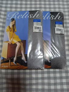 ★新品　RELISH　フィッシュネット柄　ブラック　2足　L-LL★ 