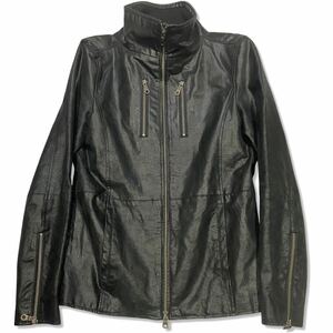 Rare 00's KATHARINE HAMNETT Leather jacket JAPANESE LABEL archive goa ifsixwasnine kmrii share spirit lgb 14th addiction