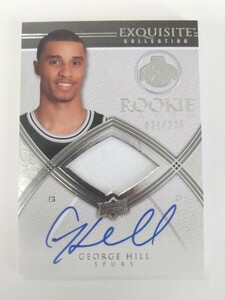 2008-09 Exquisite Collection RC Auto Patch George Hill /225