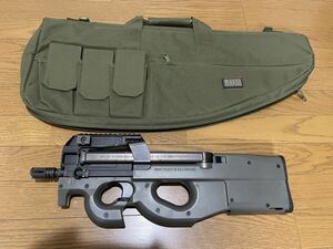  Tokyo Marui electric gun PS90HC P90 high cycle many . magazine total 1., gun case attaching, inner barrel custom .