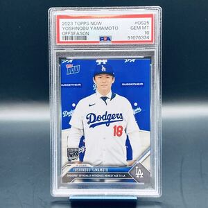 【PSA10】TOPPS NOW 2023 #OS25 オフシーズン 山本由伸 Yoshinobu Yamamoto Dodgers ドジャース 入団会見