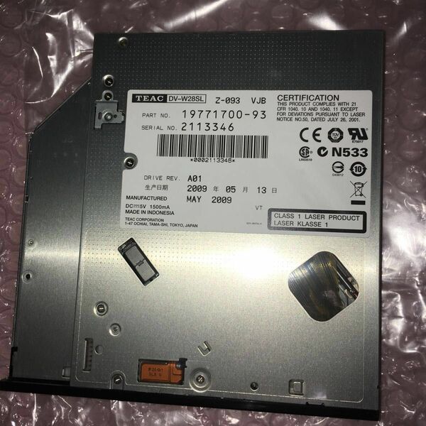 TEAC DV-W28SL CD/DVD Recorder 未使用新品 動作未確認 ジャンク 