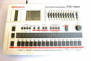 リズムマシン　Roland TR-707　名機!　 ソフトシンセでは出ない音！　