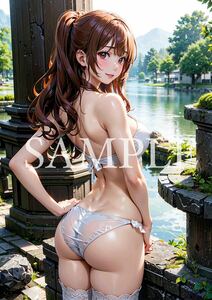 No.175 [1 point thing ] high resolution A4 cosplay beautiful woman beautiful young lady lovely poster art poster illustration girl underwear sexy swimsuit model beautiful .AI