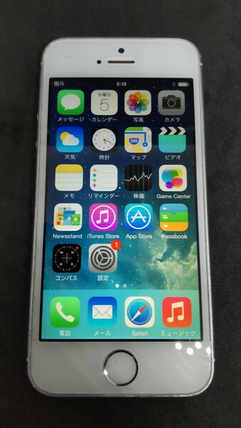 A172 docomo iPhone 5s A1453/ME333J/A 16GB apple スマートフォン 簡易動作確認＆簡易清掃＆初期化OK 判定〇 送料無料