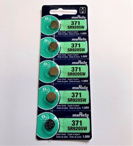 [ free shipping / new goods ]# blur ta#SR920SW (5 piece )*371* battery for clock 