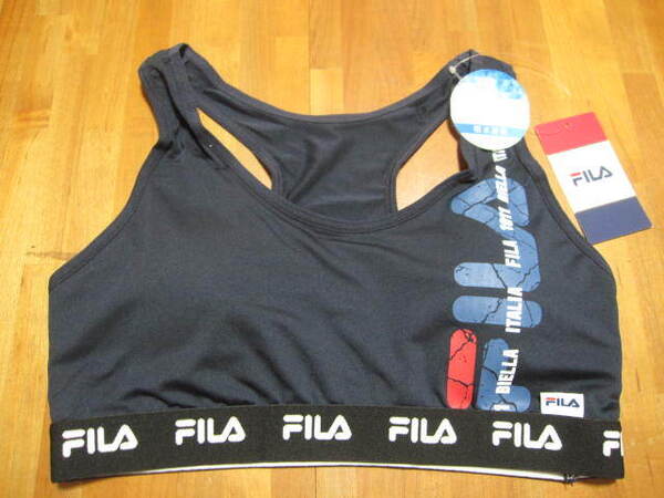 *送料無料*L*FILA*ネイビー*ブラジャー*DRY 吸水速乾*紺*スポブラ*フィラ*