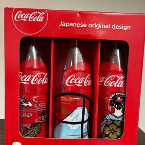 コカコーラ 空き瓶 3本 和柄