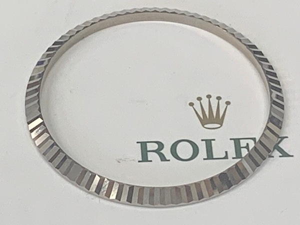 ROLEX ロレックス　純正デイトジャスト用フルテッドベゼル K18WG　１６０１　１６０１４（中古）（TR24036）送料無料