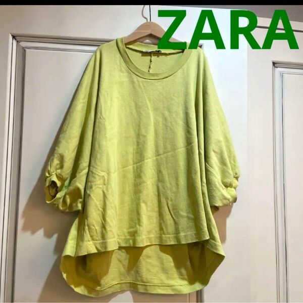 ZARA ネオカラー　Tシャツ　プルオーバー　ゆったり大きめ