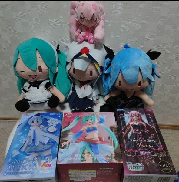 初音ミク　ぬいぐるみ　フィギュア　桜ミク　ふわふわ　メガジャンボ　雪ミク　深海少女 BIG　ぬいぐるみ 初音ミク